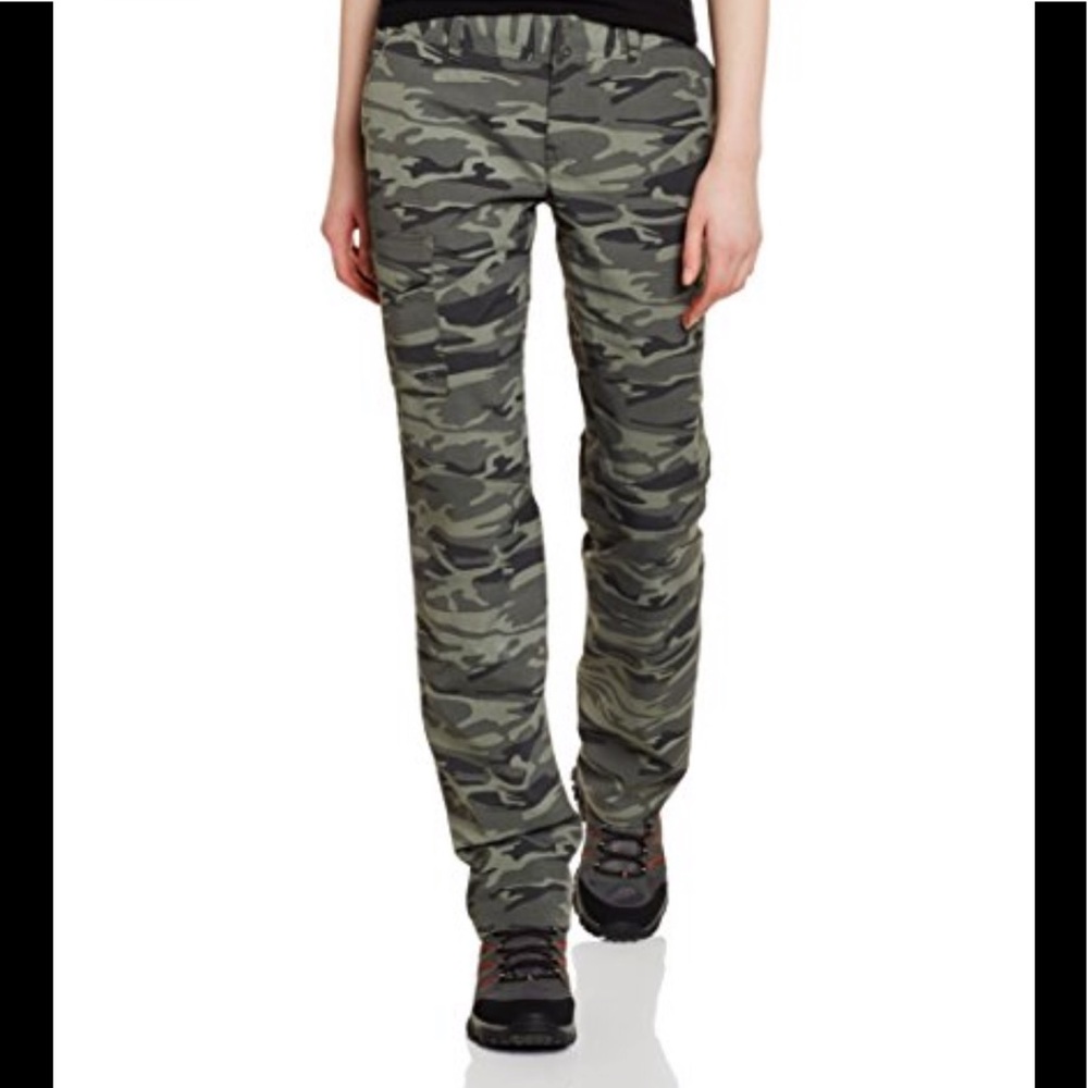 COLUMBIA l Camouflage Nylon Pants Roll Up sz 10